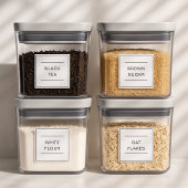 Set of 25 Personalized Waterproof Kitchen Labels シール