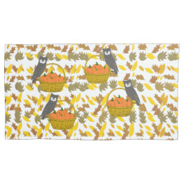 Set of 2 Autumn  Pumpkins Fall Pillow Cases / Sham 枕カバー