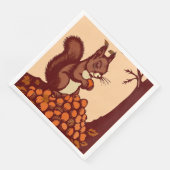 🐿️ Set of 50 Squirrel Paper Napkins (コーナー)