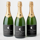 Set of 6 Personalized Champagne/Wine Bottle Labels スパークリングワインラベル (ボトル)