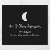 Set of 6 Personalized Champagne/Wine Bottle Labels スパークリングワインラベル (シングルラベル)