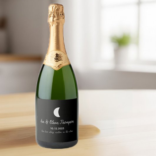 Set of 6 Personalized Champagne/Wine Bottle Labels スパークリングワインラベル
