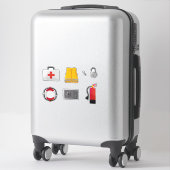 Set of 7 Safety Items シール (スーツケース)
