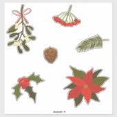 Set of Christmas Motifs シール (シート)