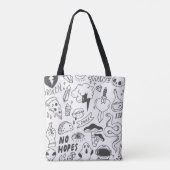Set of cute graffiti doodle トートバッグ (裏面)