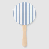 Set of Fans Baby Blue & White Stripe ハンドファン (裏面)