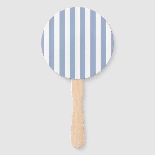 Set of Fans Baby Blue & White Stripe ハンドファン (裏面)