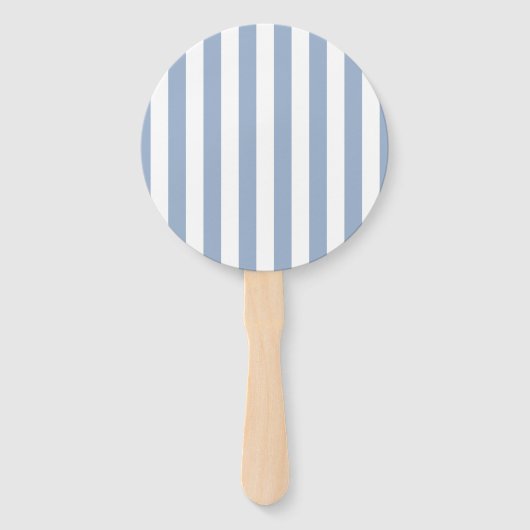 Set of Fans Baby Blue & White Stripe ハンドファン (正面)