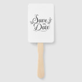 Set of Fans (​Elegant Rustic Marsala Floral Save) ハンドファン (裏面)