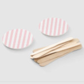 Set of Fans Pink & White Stripe ハンドファン (組立なし)