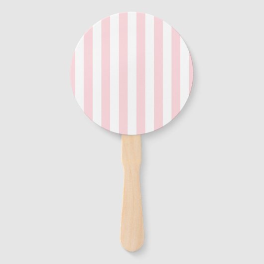 Set of Fans Pink & White Stripe ハンドファン (正面)