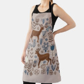 Set of flower elements in the Scandinavian style, エプロン (インサイチュ)