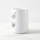 Set of Four Unique Skull Illustrations コーヒーマグカップ (中央)