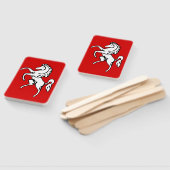 Set of hand fans with flag of Kent, England ハンドファン (組立なし)