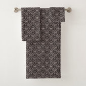 Set of patterned towels with a classic damask  バスタオルセット (インサイチュ)