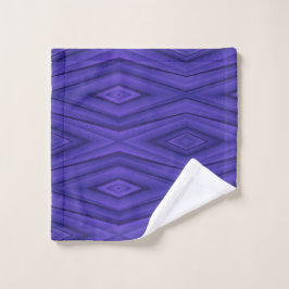Set of two purple towels featuring geometric  バスタオルセット