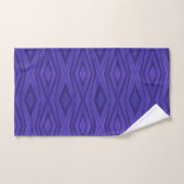 Set of two purple towels featuring geometric バスタオルセット (ハンドタオル)