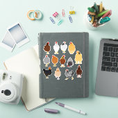 set of various chickens sticker シール (iPadカバー)