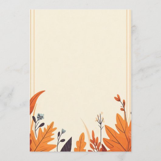 SET THE MOOD FOR FALL WITH OUR DESIGN OF MENU メニュー (裏面)