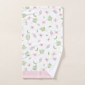 Set toallas de baño Flores y hojas de primavera バスタオルセット (ハンドタオル)