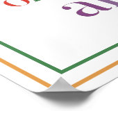 Set Your Minds On Things Above Christian Quote ポスター (角)