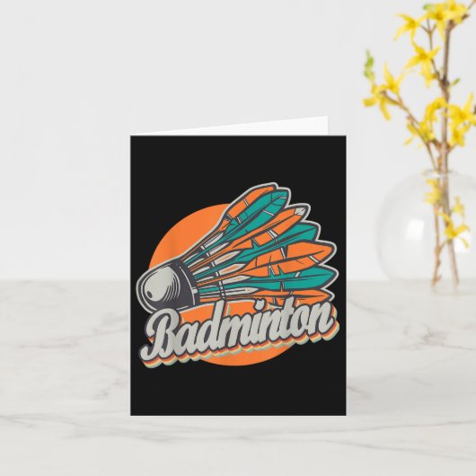 Setback Game Shuttle Sport Badminton Racket For Me カード (黄色い花)