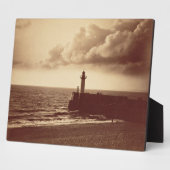 Seteの防波堤、c.1855(cの卵白プリント) フォトプラーク (側面)