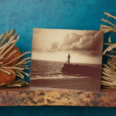 Seteの防波堤、c.1855(cの卵白プリント) フォトプラーク (側面)