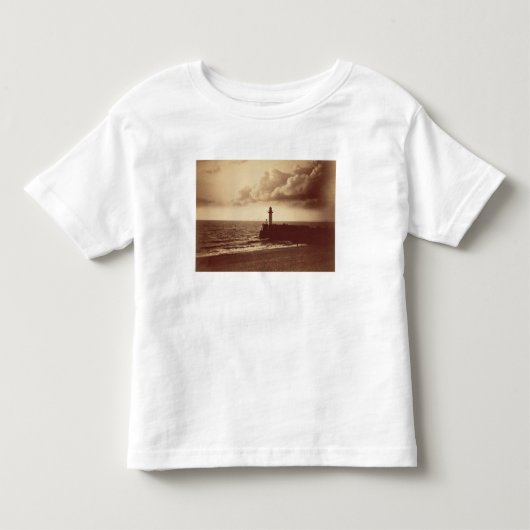 Sete、c.1855 (a.c.の防波堤からの卵白のプリント トドラーTシャツ (正面)