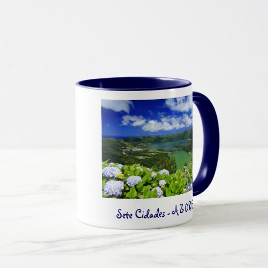 Sete Cidades、アゾレス マグカップ (正面右)