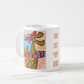 Seth (エジプトの神) コーヒーマグカップ (正面左)