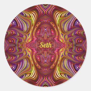 SETH 〜 マルチカラーフラクタルデザイン 〜 ラウンドシール