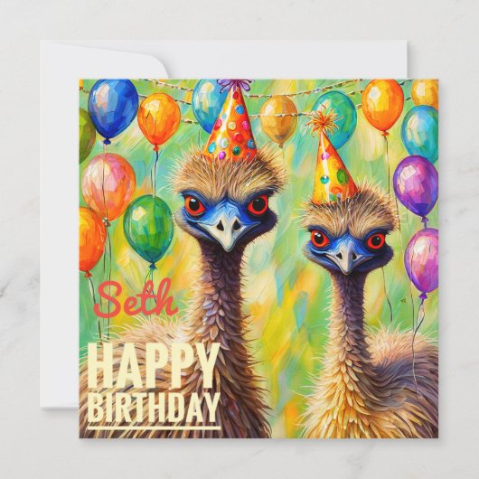 SETH ~誕生日カード~ Emus (正面)