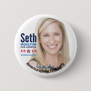 Seth Moulton 2020年: 最初女性のためのリズMoulton 缶バッジ