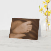 sethsの足は暖まります カード (黄色い花)