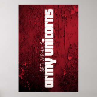 Seti Alpha 5 "Army Unicorns"ポスター ポスター