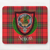 Seton Scottish Clan Tartan and Crest  マウスパッド (正面)