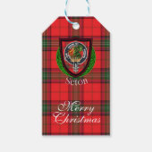 Seton Scottish Clan Tartan & Crest ギフトタグ (正面)