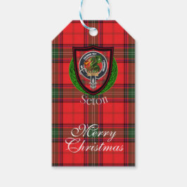 Seton Scottish Clan Tartan & Crest ギフトタグ