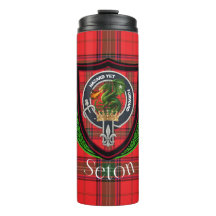 Seton Scottish Clan Tartan & Crest