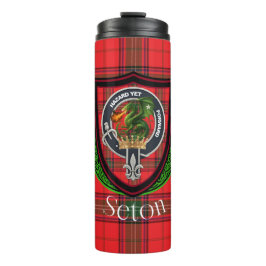 Seton Scottish Clan Tartan & Crest タンブラー