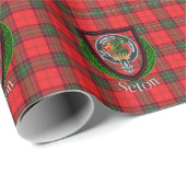 Seton Scottish Clan Tartan & Crest ラッピングペーパー (ロールコーナー)