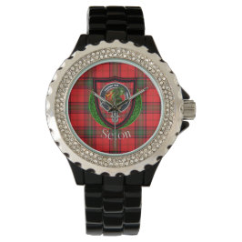 Seton Scottish Clan Tartan & Crest 腕時計