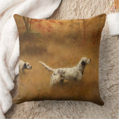 Setters in a Field by Percival Leonard Rosseau クッション (ブランケット)