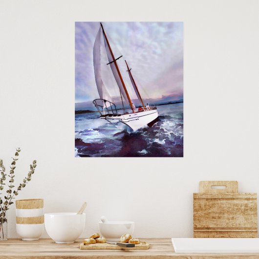 Setting Sail at Daybreak ポスター (キッチン)