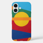 Setting Sun Abstract Art Phone Case Case-Mate iPhoneケース (裏面)