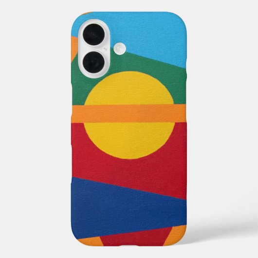 Setting Sun Abstract Art Phone Case Case-Mate iPhoneケース (裏面)