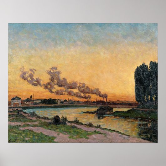 Setting Sun at Ivry, c.1872-73 ポスター (正面)