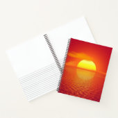 Setting Sun over Data Front Business Card ノートブック (内部)