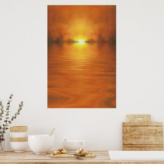 Setting Sun Poster & プリント (キッチン)